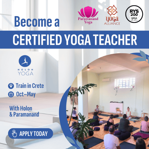 yoga teacher training crete greece